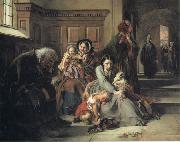 Abraham Solomon Waiting for the Verdict oil painting reproduction